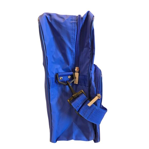 Trafalgar Travel Backpack Shoulder Bag Blue Single Strap 80's VTG Style Rainbow - Picture 7 of 14